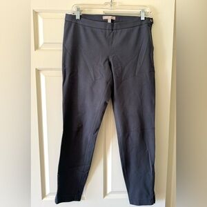 Banana Republic Sloan Dark Grey Pants Size 6. Waist Side Zip and Ankle Zippers